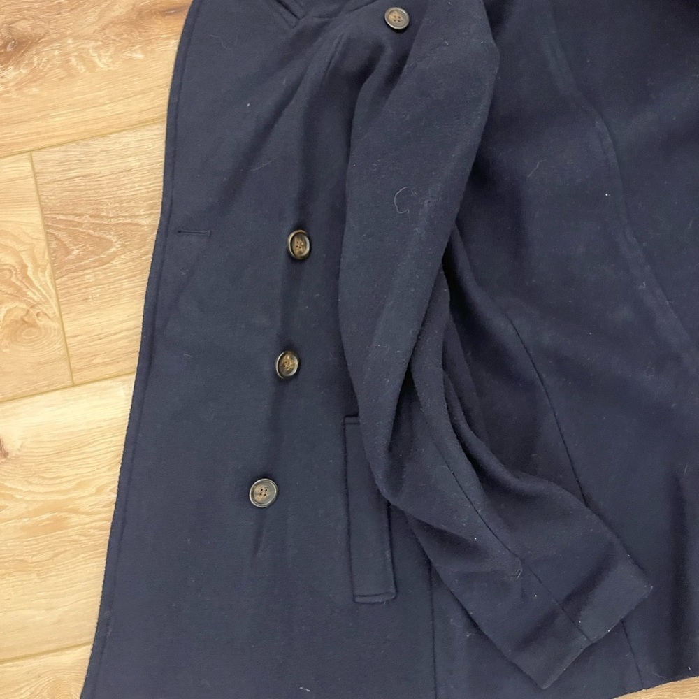 Old Navy Women's Navy Blue Pea Coat - Picture 9 of 11